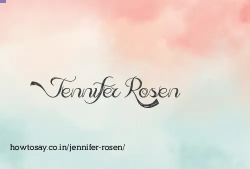 Jennifer Rosen