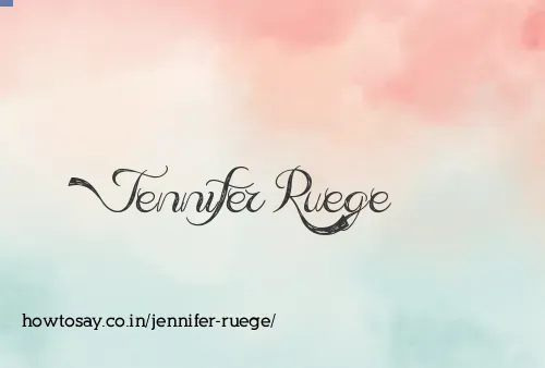 Jennifer Ruege