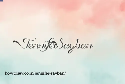 Jennifer Sayban