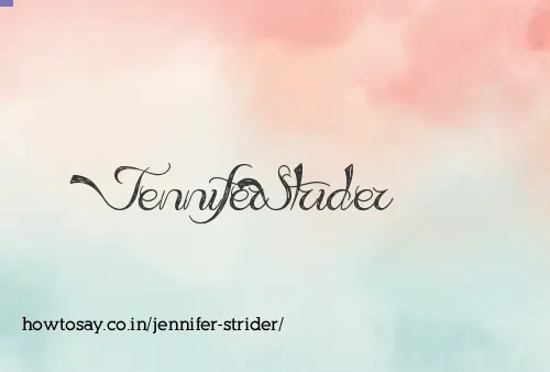 Jennifer Strider