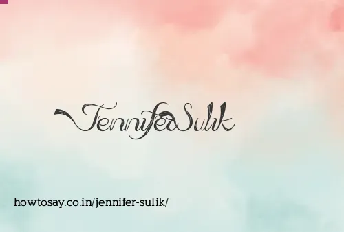 Jennifer Sulik