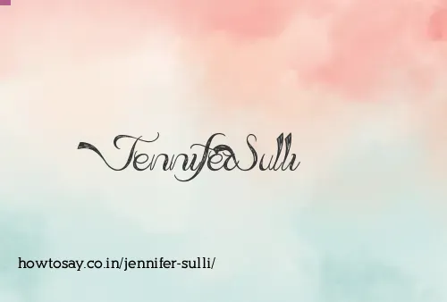 Jennifer Sulli