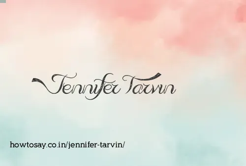 Jennifer Tarvin