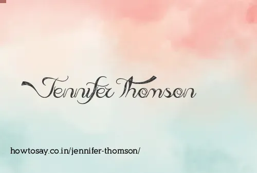 Jennifer Thomson