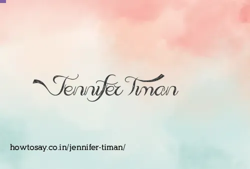 Jennifer Timan