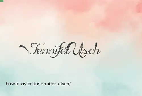 Jennifer Ulsch