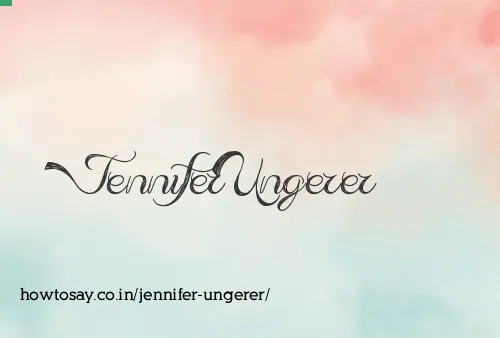 Jennifer Ungerer