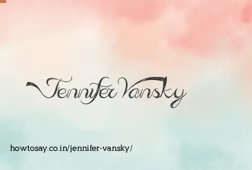Jennifer Vansky