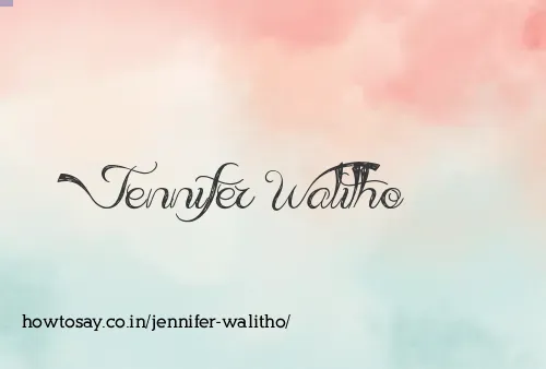 Jennifer Walitho