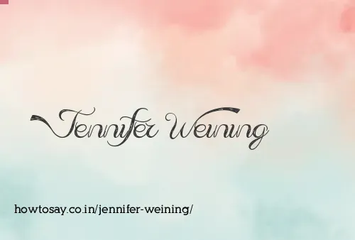 Jennifer Weining