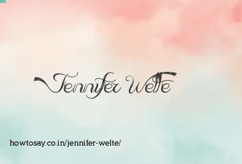Jennifer Welte
