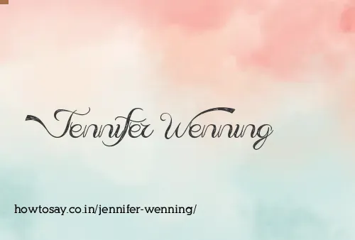 Jennifer Wenning