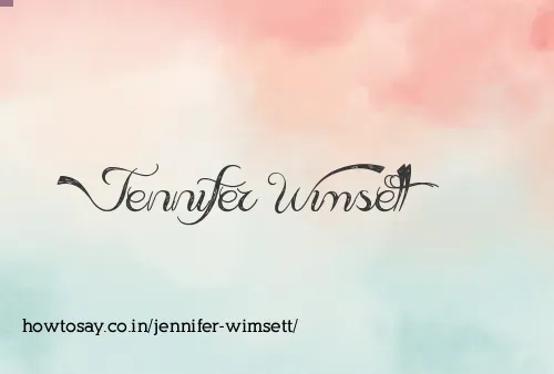 Jennifer Wimsett