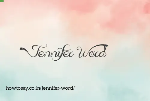 Jennifer Word