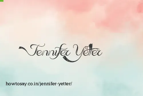 Jennifer Yetter