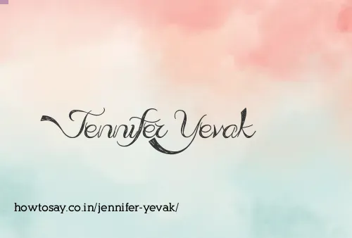 Jennifer Yevak