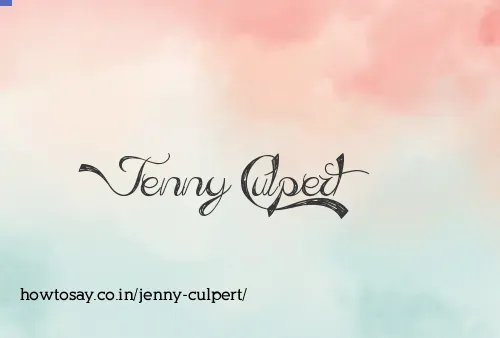 Jenny Culpert