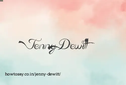 Jenny Dewitt