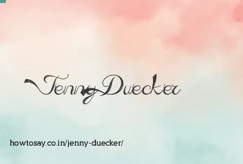 Jenny Duecker