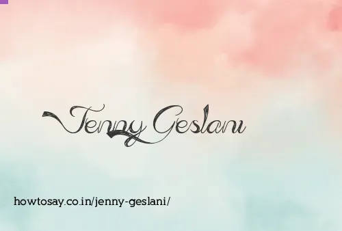 Jenny Geslani