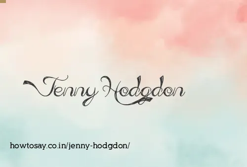 Jenny Hodgdon