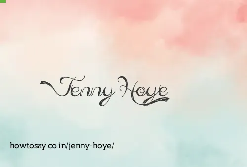 Jenny Hoye