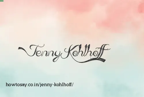Jenny Kohlhoff