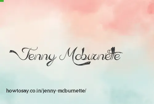 Jenny Mcburnette