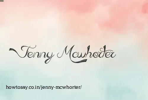 Jenny Mcwhorter