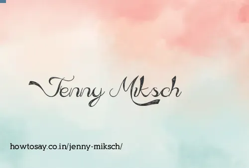 Jenny Miksch