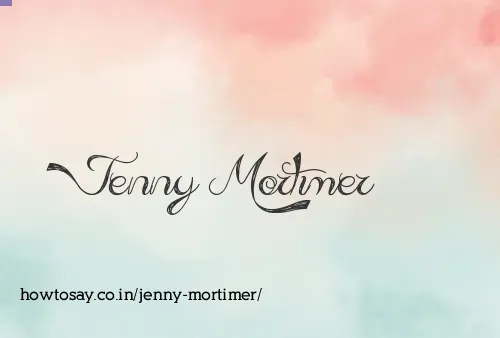 Jenny Mortimer