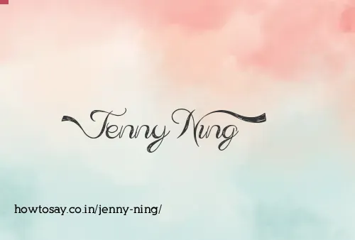 Jenny Ning