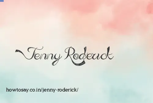 Jenny Roderick
