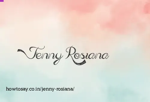 Jenny Rosiana