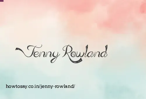Jenny Rowland