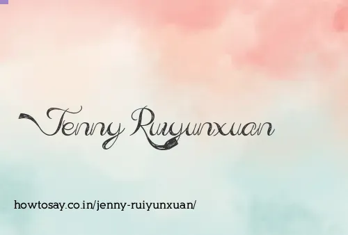 Jenny Ruiyunxuan