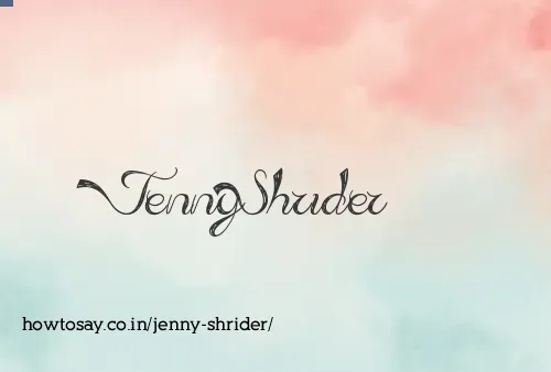 Jenny Shrider