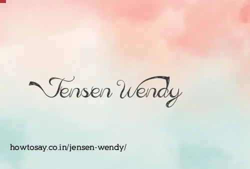 Jensen Wendy