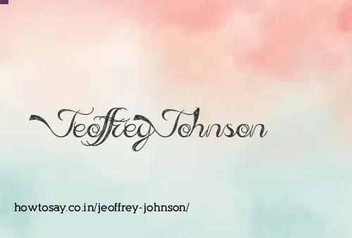 Jeoffrey Johnson
