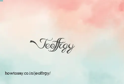Jeoffrgy