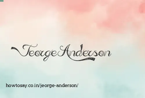Jeorge Anderson