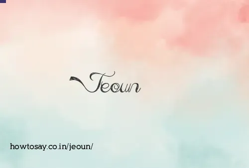 Jeoun