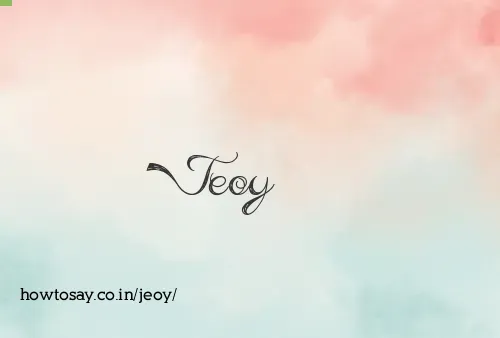 Jeoy