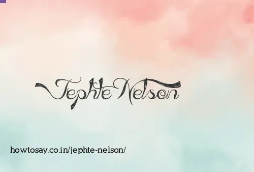 Jephte Nelson
