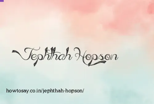 Jephthah Hopson