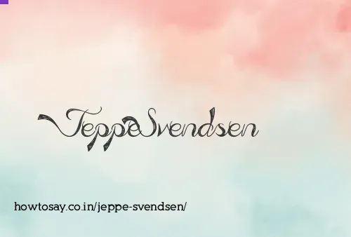 Jeppe Svendsen