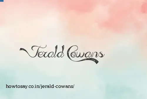Jerald Cowans