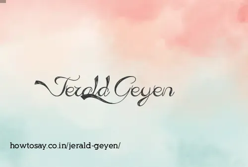 Jerald Geyen