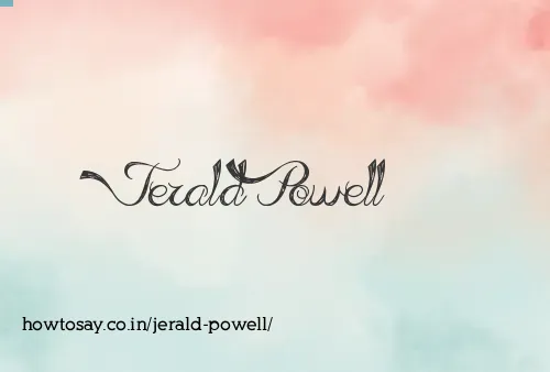 Jerald Powell