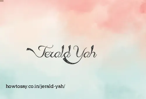 Jerald Yah